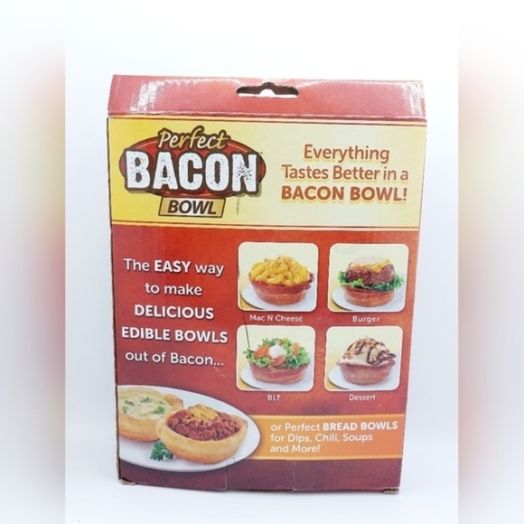 Carnivore Special: As Seen on TV Bacon Bowl Molds Keto Friendly NWT - Picture 2 of 4